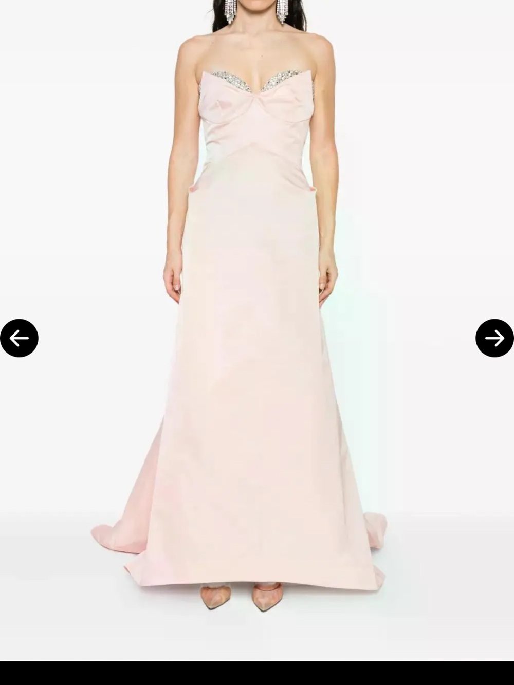 Alexander McQueen Pink Strapless crystal  Corset Gown 42